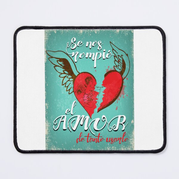 Item preview, Our love broke from overuse Blue Background designed and sold by JmB Folkloricas.