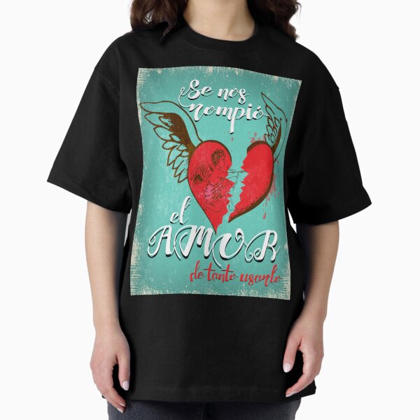 Vista previa del artículo con la obra «Se nos rompió el amor de tanto usarlo Fondo Azul», diseñado y vendido por JmB Folkloricas.