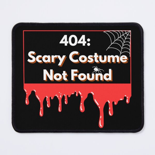 Item preview, 404 Error: Scary Costume Not Found Halloween Tee design for Geeks and Programmers designed and sold by mARTaCreation.