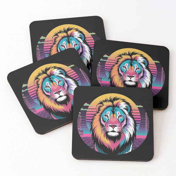 Item preview, Retrowave Lion designed and sold by szidi04.