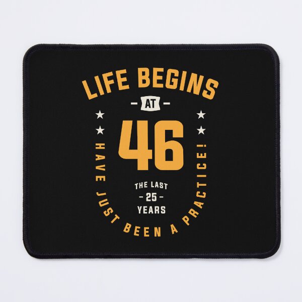 Item preview, Life Begins at 46 - 46th Birthday designed and sold by cidolopez.