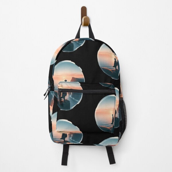 Item preview, Adventurer's Sunset on Cliff Edge designed and sold by IllumeInk.