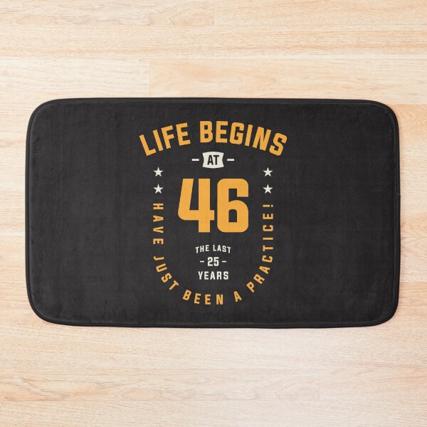 Item preview, Life Begins at 46 - 46th Birthday designed and sold by cidolopez.