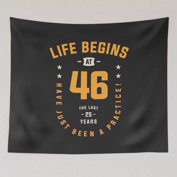 Item preview, Life Begins at 46 - 46th Birthday designed and sold by cidolopez.