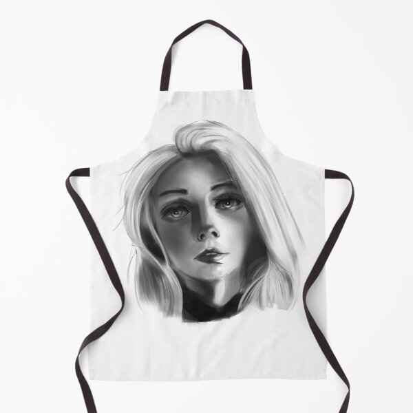 Item preview, White hair woman potrait  designed and sold by Wish Design.