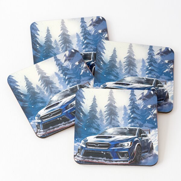 Item preview, Rally Car Tearing Through Snowy Terrain designed and sold by RevUpDesign.