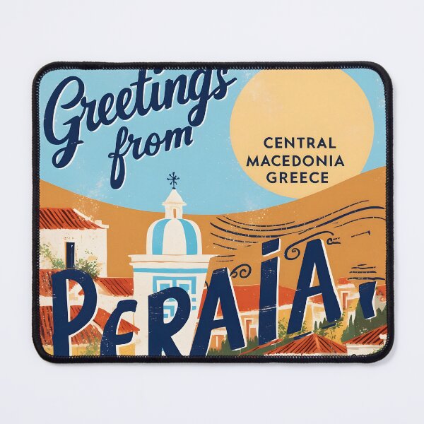 Item preview, Greetings from Peraia Central Macedonia Postcard Vintage Retro Travel Vintage designed and sold by TravelPostcardGems.