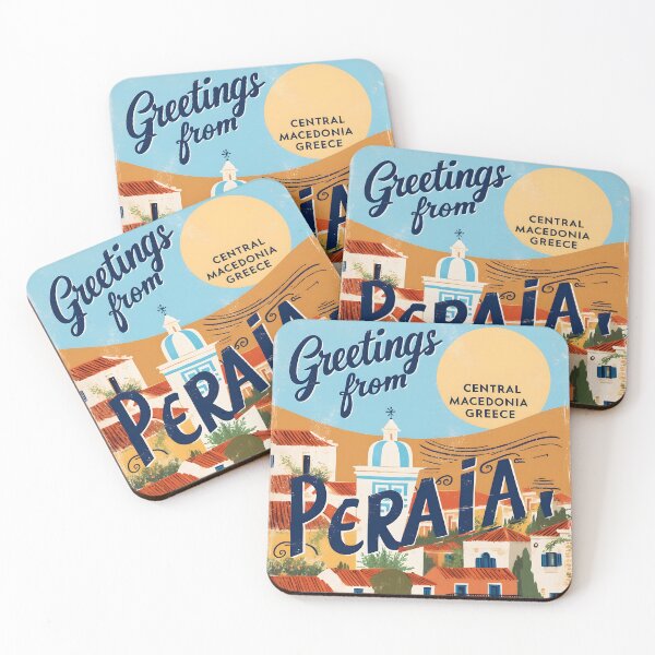 Item preview, Greetings from Peraia Central Macedonia Postcard Vintage Retro Travel Vintage designed and sold by TravelPostcardGems.