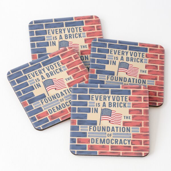 Item preview, Every Vote is a Brick in the Foundation of Democracy designed and sold by Azraqcrafts.
