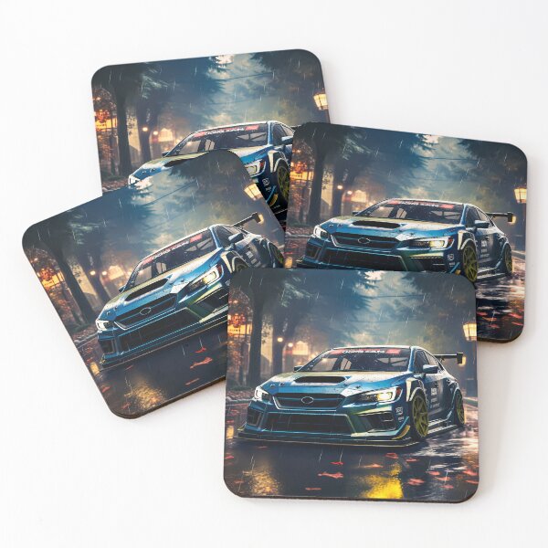Item preview, Aggressive Custom Sports Car In Dark By Rainy Night designed and sold by RevUpDesign.