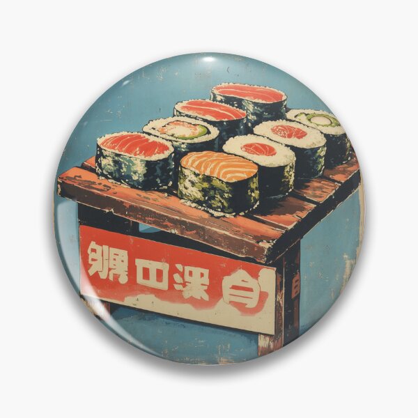 Item preview, Sushi Vintage Asia Japan designed and sold by VivaVibeStyle.