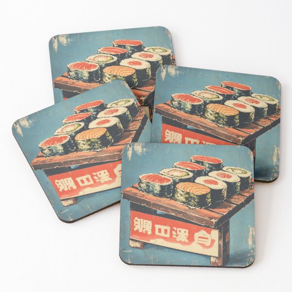 Item preview, Sushi Vintage Asia Japan designed and sold by VivaVibeStyle.