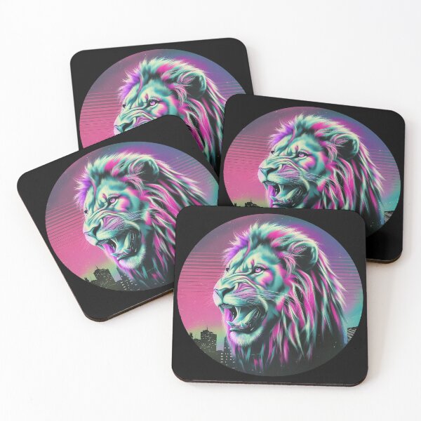 Item preview, Retrowave Lion designed and sold by szidi04.
