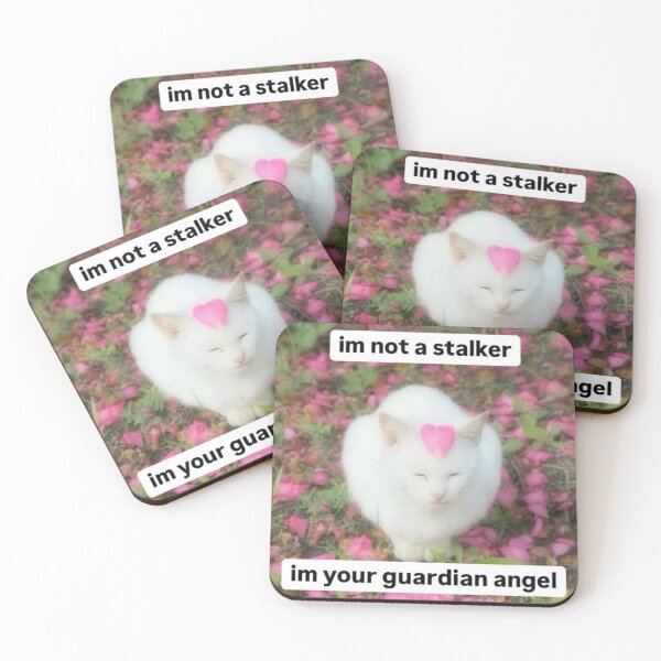 Item preview, im not a stalker im your guardian angel meme designed and sold by ElGatoGoods.