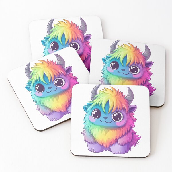 Item preview, Rainbow Cute Monster Sticker designed and sold by NicolasGlowArt.