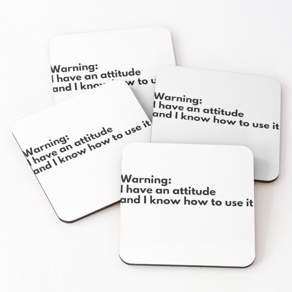 Item preview, Warning: I have an attitude and I know how to use it designed and sold by Vateira.