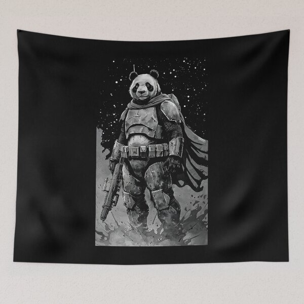 Item preview, In black and white Pandalorian  designed and sold by Shikrolao.