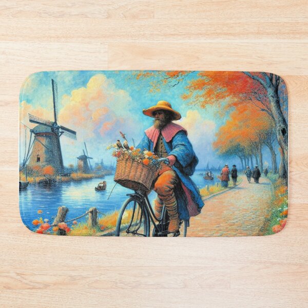 Item preview, Cycling Kinderdijk designed and sold by daweave77.
