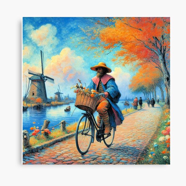 Item preview, Cycling Kinderdijk designed and sold by daweave77.