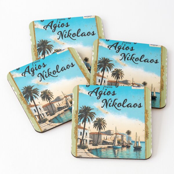 Item preview, Agios Nikolaos Crete Postcard Vintage Retro Travel Vintage designed and sold by TravelPostcardGems.