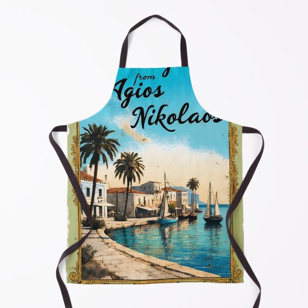 Item preview, Agios Nikolaos Crete Postcard Vintage Retro Travel Vintage designed and sold by TravelPostcardGems.