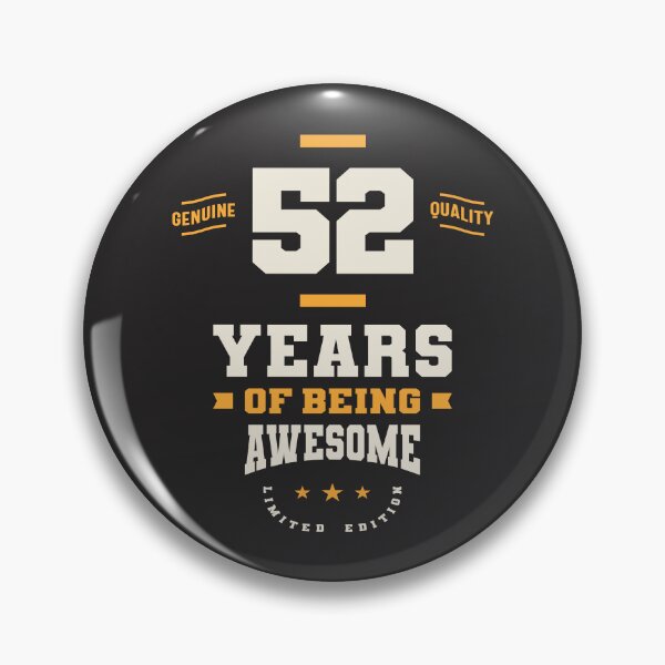Item preview, 52 Years Of Being Awesome - 52nd Birthday designed and sold by cidolopez.