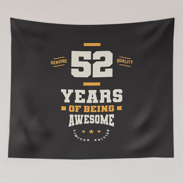 Item preview, 52 Years Of Being Awesome - 52nd Birthday designed and sold by cidolopez.