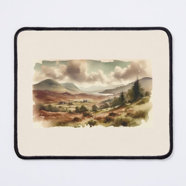 Item preview, Scottish Highlands Watercolour designed and sold by aleloro.
