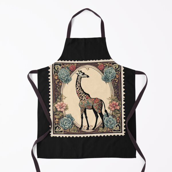 Item preview, Grace of the Savanna: Vintage Giraffe Stamp designed and sold by Vintagestamps.
