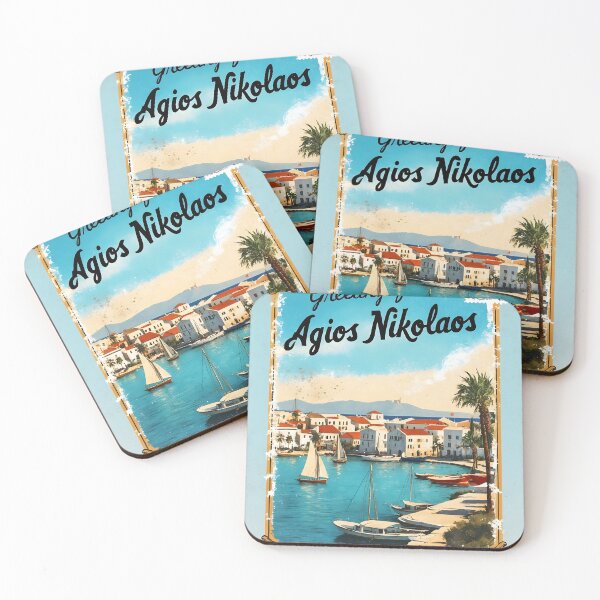 Item preview, Greetings from Agios Nikolaos Crete Postcard Vintage Retro Travel Vintage designed and sold by TravelPostcardGems.