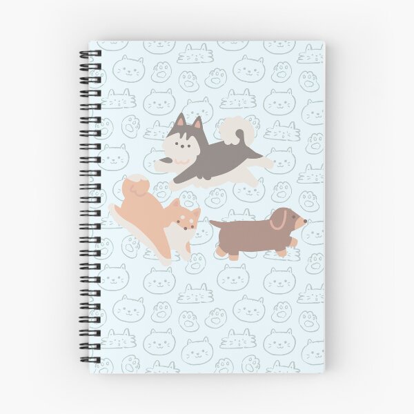 Item preview, cute puppy notebook designed and sold by Hela12art.