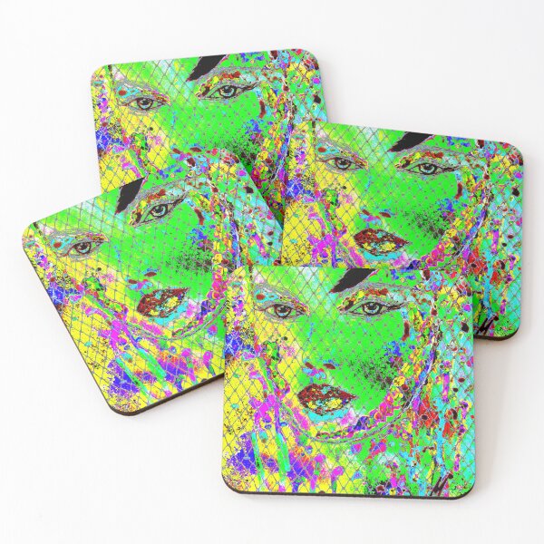 Item preview, geheimnisvolle Schönheit I - mysterious beauty I - psychodelic-mw art designed and sold by Marion Waschk.