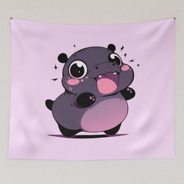 Item preview, Moo Deng #MooDeng #Hippo #BabyHippo #PygmyHippo #KawaiiHippo #CuteHippo designed and sold by Anna Halasek.