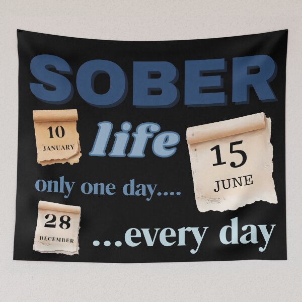 Item preview, Sober Life One Day Every Day designed and sold by KateLeap.