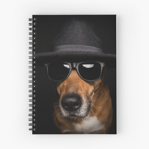 Item preview, A cool dog with a hat. Dog portrait with sunglasses designed and sold by PfotenGalerie.