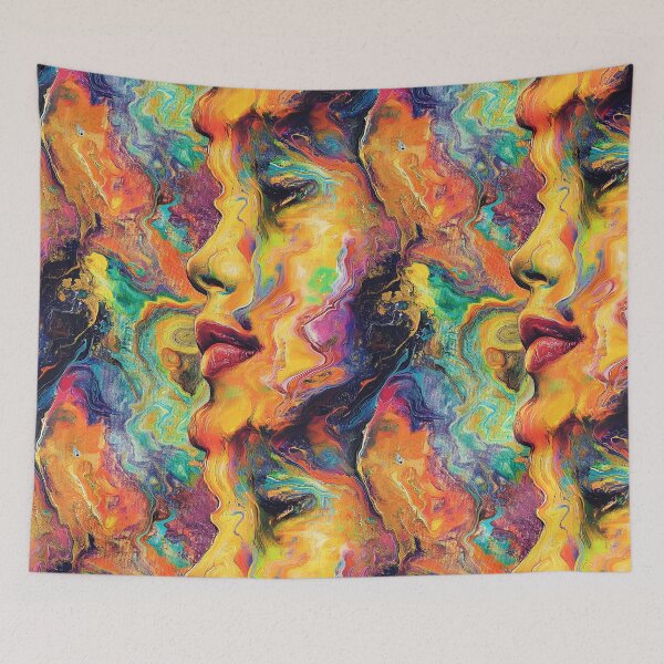 Item preview, Acrylic Pouring Art Girl designed and sold by desingmabre.