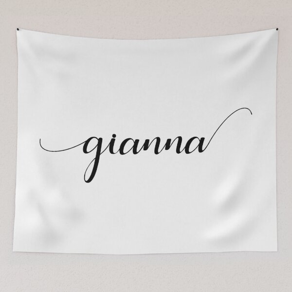 Item preview, Gianna - Custom name on delicate black cursive font designed and sold by To the Lua.