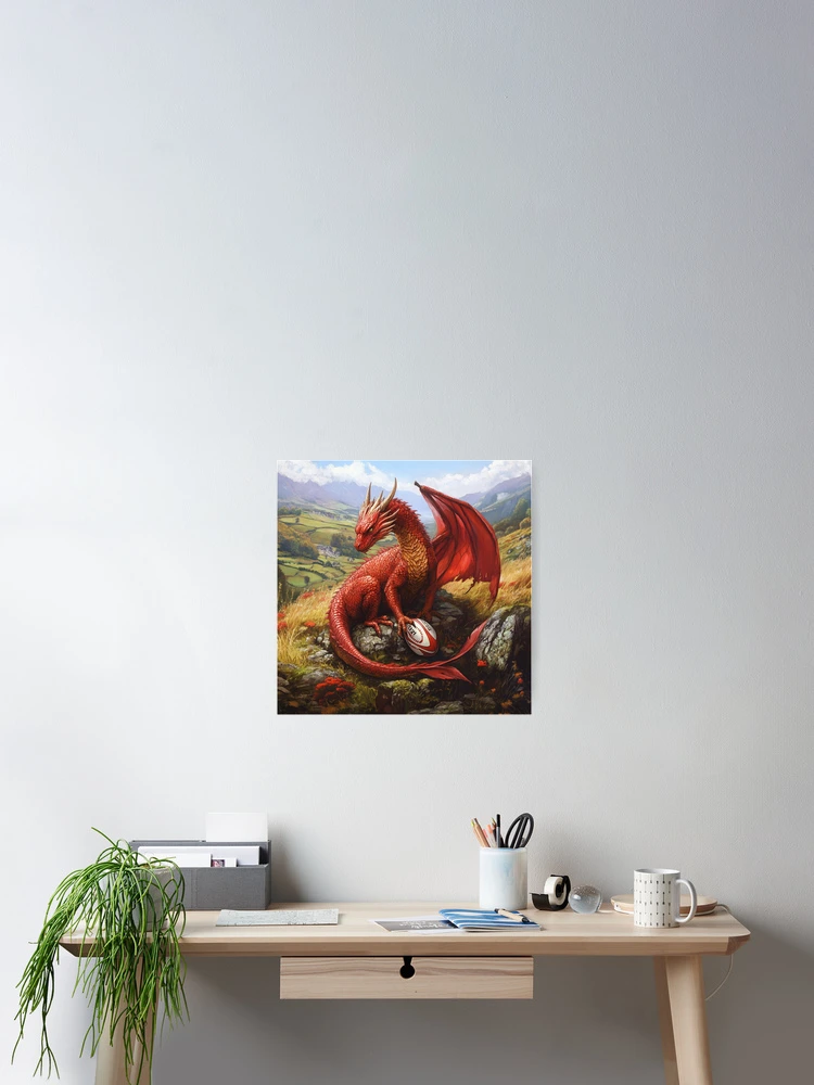 Thumbnail 2 of 3, Poster, Welsh Rugby designed and sold by Ellimade.