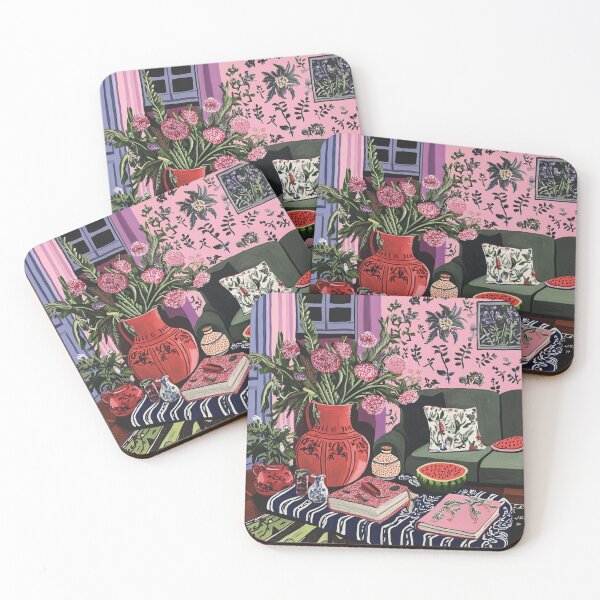Item preview, Retro Home Decor Floral Vintage designed and sold by VivaVibeStyle.