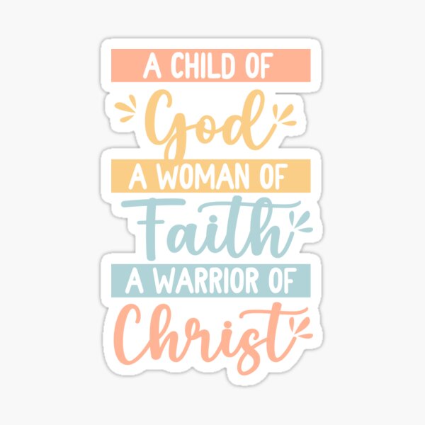 Item preview, Child God Woman Faith Warrior Christ Jesus Christian Gift designed and sold by FernaRoje.