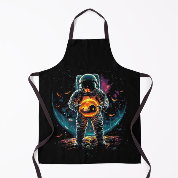 Item preview, Spooky Astronaut Halloween Moon Sci-Fi Haunted House Tee designed and sold by Pavel1981.
