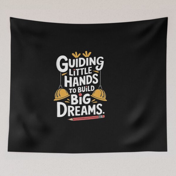 Item preview, Guiding Little Hands to Build Big Dreams - Inspirational Teacher Design designed and sold by love3617.