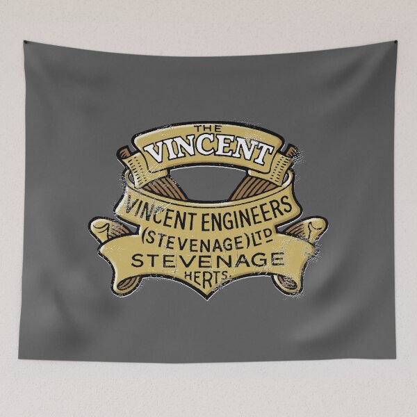 Item preview, Classic British Motorcycle Company - Vincent Engineers - Distressed Logo designed and sold by vintageracer.