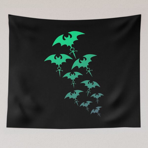 Item preview, Bats in copper green designed and sold by ICI.