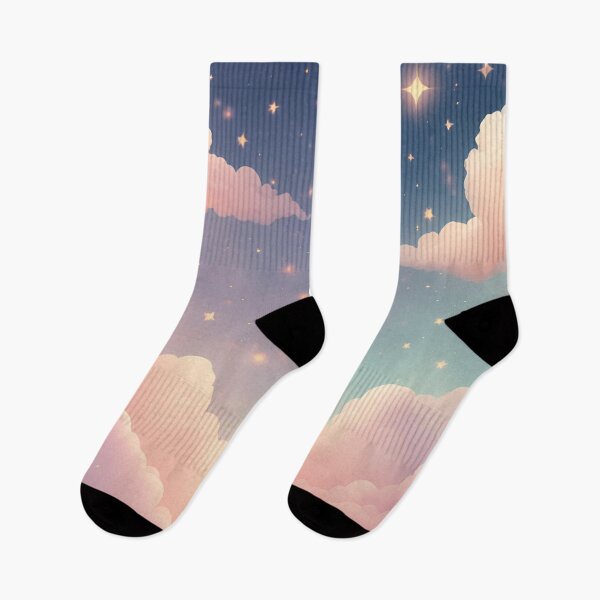 Item preview, Dreamy cloudscape with starry skies pattern designed and sold by Have Mercy.