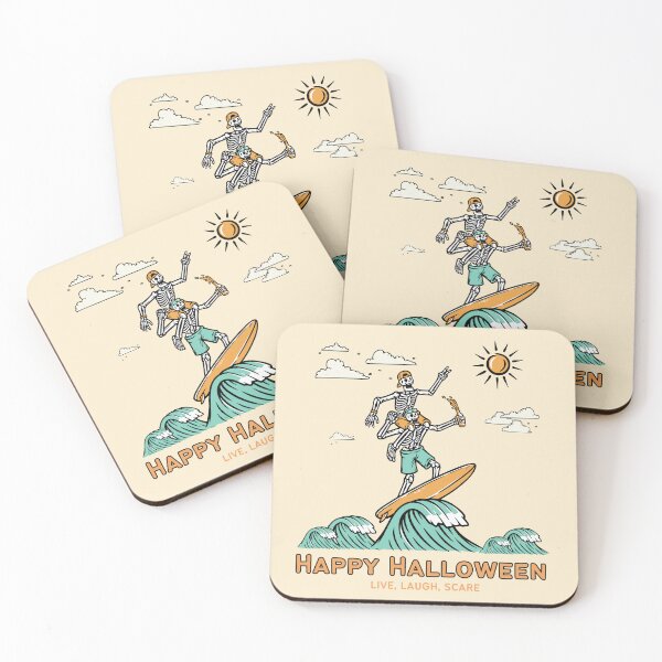 Item preview, Surfing Skeletons - Live, Laugh, Scare designed and sold by DesignCollectiv.