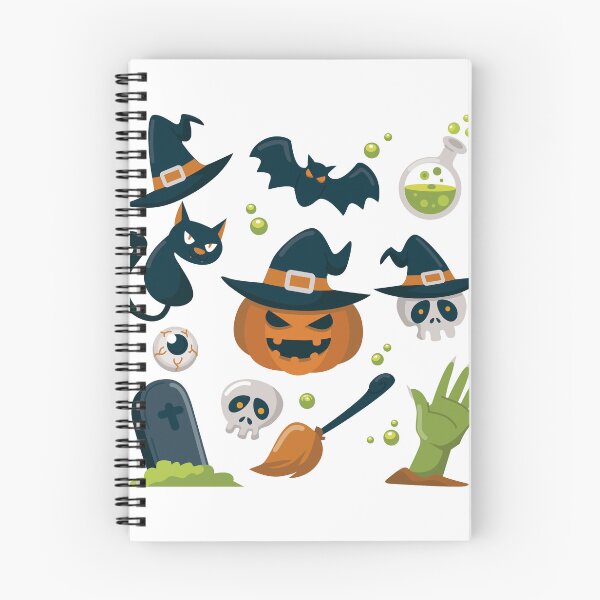 Item preview, Witchy Halloween Icons – Spooky Fun Illustration designed and sold by elhamart.