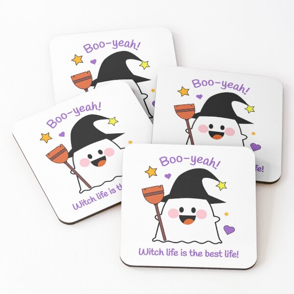 Item preview, Boo Yeah! Witch Life is the Best Life - Cute Ghost Witch designed and sold by Tulip Creators .