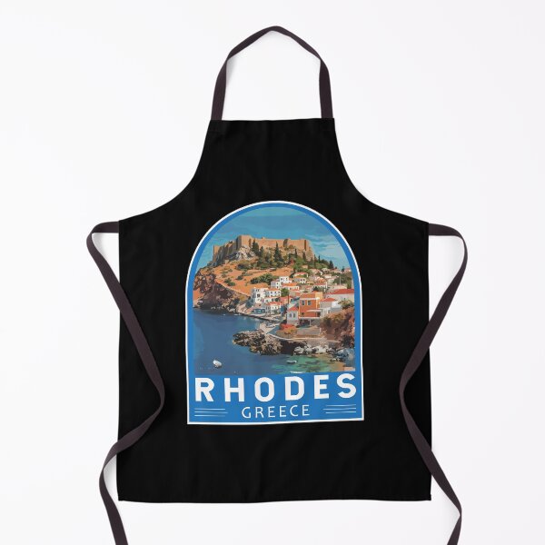Item preview, Rhodes Greece Travel Art Emblem designed and sold by KrisSidDesigns.