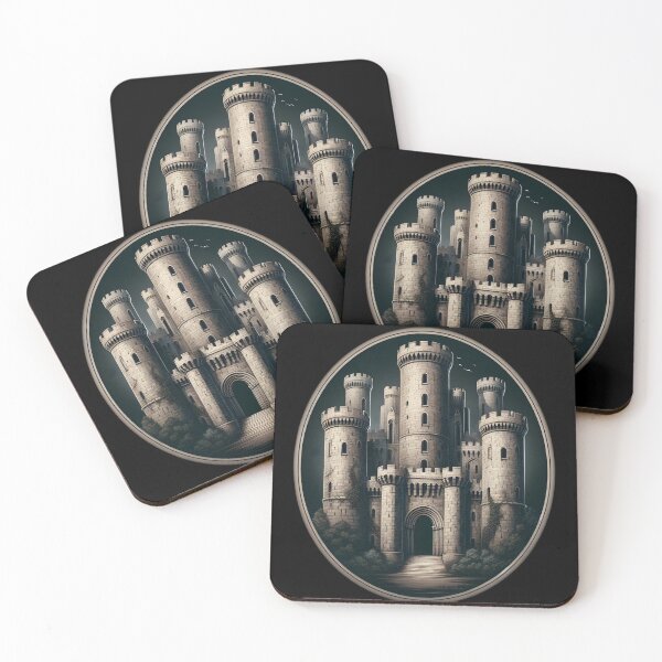 Item preview,  Medieval Stone Castle Illustration designed and sold by IllumeInk.
